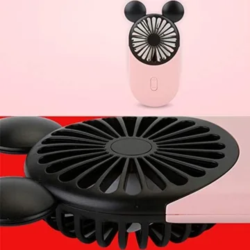 Kbinter Cute Mini Fan - Rechargeable & Portable Design