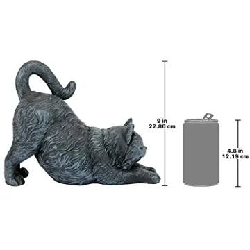 Design Toscano Playful Cat Stretching Statue for Cat Lovers