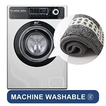 COSY HOMEER Kitchen Rugs Non-Slip 20x30/20x48 Inch Thick Polypropylene Standing Mat for Home Machine Washable, Black