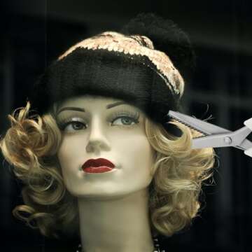 Fri4Free Pinking Shears, 9" Zig Zag Craft Scissors Decorative Edge, Pinking Shears for Fabric Cutting, Professional Dressmaking Sharp Comfort Grips Scrapbook Fabric Sewing Scissors