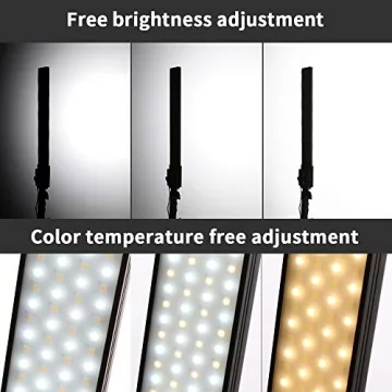 GIJUANRING Dimmable LED Video Light Kit for Photography
