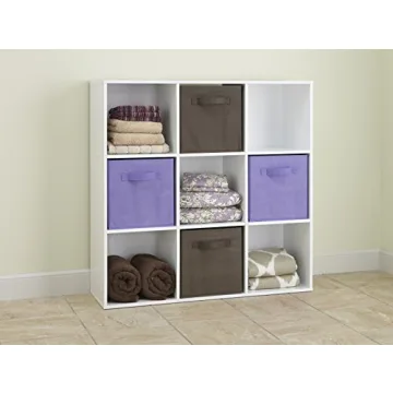 ClosetMaid 9 Cube Wood Organizer Stylish Stackable Storage