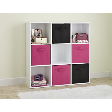 ClosetMaid 9 Cube Wood Organizer Stylish Stackable Storage