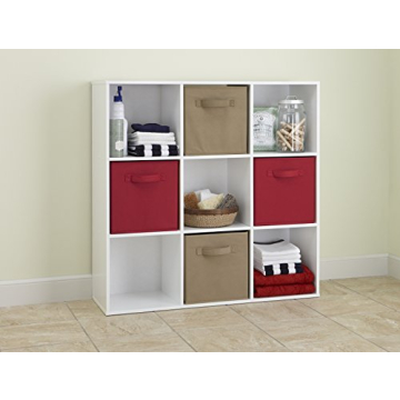 ClosetMaid 9 Cube Wood Organizer Stylish Stackable Storage