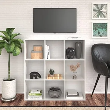 ClosetMaid 9 Cube Wood Organizer Stylish Stackable Storage