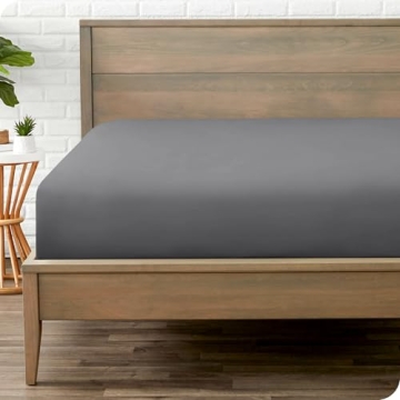 Bare Home Fitted Bottom Sheet King Size - Premium 1800 Microfiber - Ultra-Soft Hotel Luxury - Deep P...