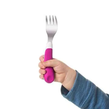 OXO Tot Fork And Spoon Set for Toddlers - Pink