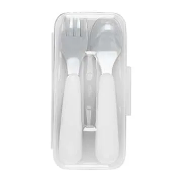 OXO Tot Fork And Spoon Set for Toddlers - Pink