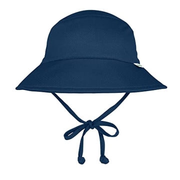 Breatheasy Bucket Sun Protection Hat for Infants - Navy - 0/6mo