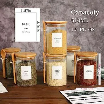 Organization & Style - HHMJSM Glass Jar Set