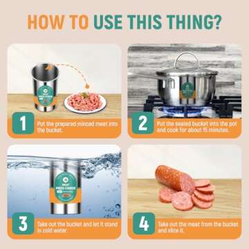 Newhai Ham Maker Tool with Thermometer for Delicious Deli Ham