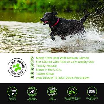Pet Honesty Salmon Oil + Hemp for Dogs & Cats - Wild Alaskan Salmon Oil - Fish Oil, Hemp Oil, May Reduce Itching & Dry Skin, Omega-3 for Dogs, DHA for Pets, Joint/Immune Support, 16-oz Liquid Pump