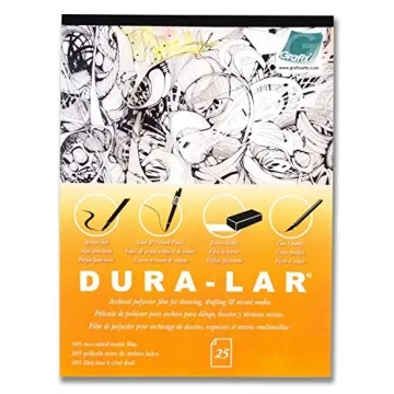 Grafix Dura-Lar Matte Film Pad – 25 Sheets for Crafting & Art Projects