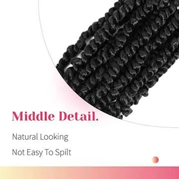 BOHOBABE Pre-twisted Passion Twist Crochet Hair 8 Packs