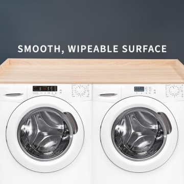 Life Finds 54 Inch Washer Dryer Countertop Light Wood LF-WDCT1C