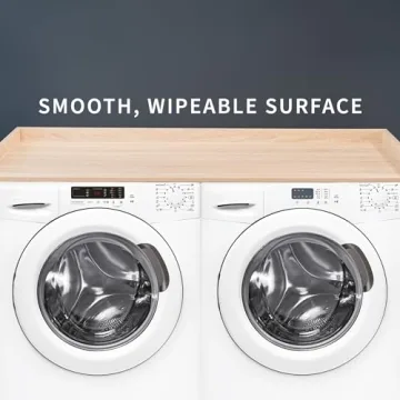 Life Finds 54 Inch Washer Dryer Countertop Light Wood LF-WDCT1C