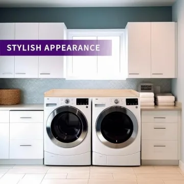 Life Finds 54 Inch Washer Dryer Countertop Light Wood LF-WDCT1C