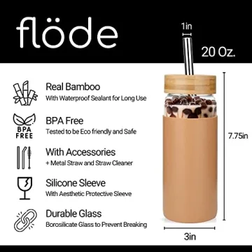 Flode 20oz Tumbler Water Bottle - Leak Proof & Stylish