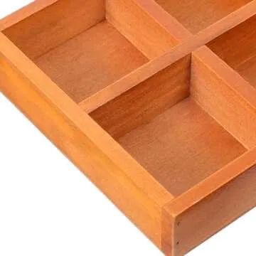 TEHAUX Wooden Storage Tray for Elegant Organization Solutions