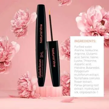 Natural Vine Eyelash Growth Serum for Fuller Thicker Lashes