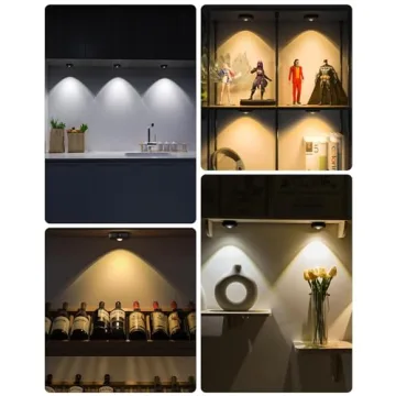 WILLED Rechargeable Puck Lights with Remote Control