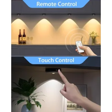 WILLED Rechargeable Puck Lights with Remote Control