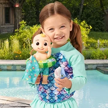 CoComelon Splish Splash JJ Doll with Shark Bath Squirter