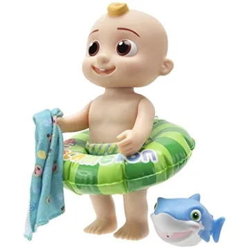 CoComelon Splish Splash JJ Doll with Shark Bath Squirter