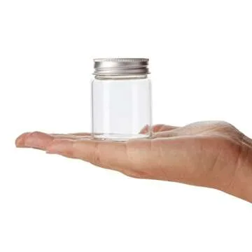 Juvale Mini Glass Jars with Lids, Small Mason Jars for DIY Crafts, Spices, Jams, Jellies - 1.7 oz - 5 Pack