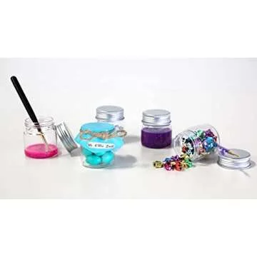 Juvale Mini Glass Jars with Lids, Small Mason Jars for DIY Crafts, Spices, Jams, Jellies - 1.7 oz - 5 Pack