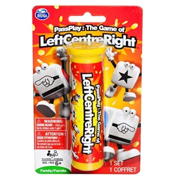 Left Center Right Dice Game Fun for All Ages Tube/Tin