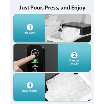 Aeitto Nugget Ice Maker - 42lbs Daily Nugget Ice Machine