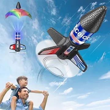 Rocket Launcher Toy for Kids - 200ft Flight High Fun