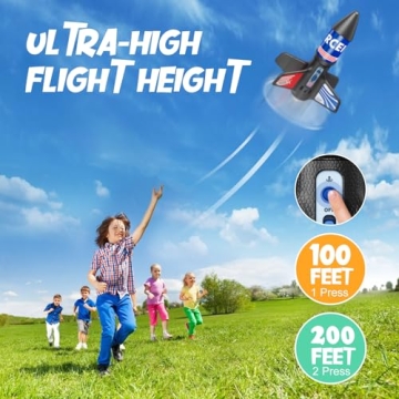 Rocket Launcher Toy for Kids - 200ft Flight High Fun
