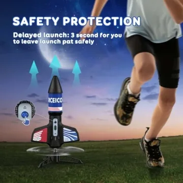 Rocket Launcher Toy for Kids - 200ft Flight High Fun