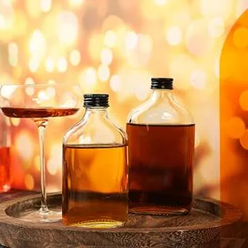 Patelai Mini Glass Bottles 16 Pcs for DIY Gifts and Beverages