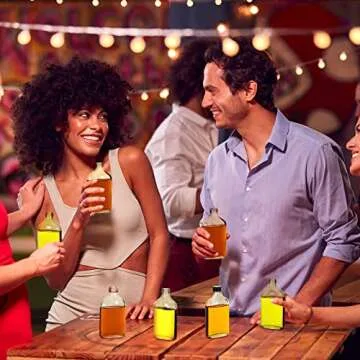 Patelai Mini Glass Bottles 16 Pcs for DIY Gifts and Beverages