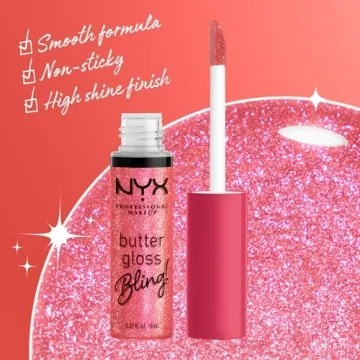 NYX Butter Gloss Bling Lip Gloss - Vegan & Non-Sticky Shine