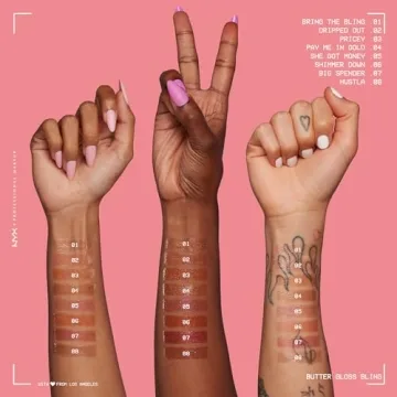 NYX Butter Gloss Bling Lip Gloss - Vegan & Non-Sticky Shine