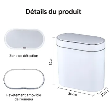 ELPHECO 2.5 Gallon / 9.5 Liter Waste Bin New