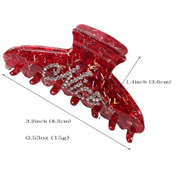 3Pcs Christmas Hair Claw Clips for Women Girls