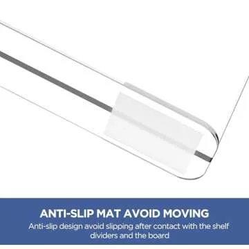 HBlife Acrylic Shelf Dividers for Closet Organization