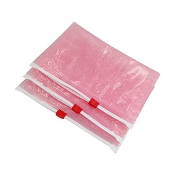 Pink Bubble Pouch Slider Zip 5PCS Travel Organizers