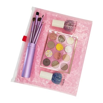 Pink Bubble Pouch Slider Zip 5PCS Travel Organizers