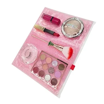 Pink Bubble Pouch Slider Zip 5PCS Travel Organizers