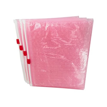 Pink Bubble Pouch Slider Zip 5PCS Travel Organizers