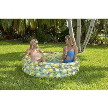 Poolcandy Sunning Pool for Kids & Adults - Lemon Print