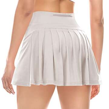 Stylish Women Pleated Tennis Skirts with Shorts - Versatile Activewear