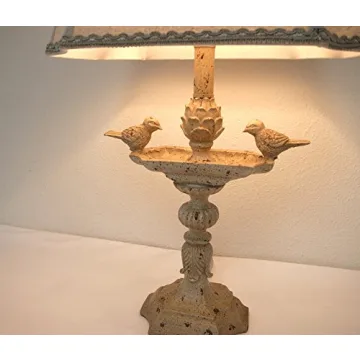 Mestar Decor 26" Linen Bird Accent Table Lamp