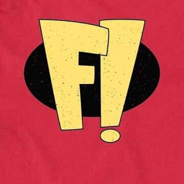 Pop Threads Freak Out Superhero Retro 90s Halloween Cosplay Graphic Tee T-Shirt for Men Red 2XL